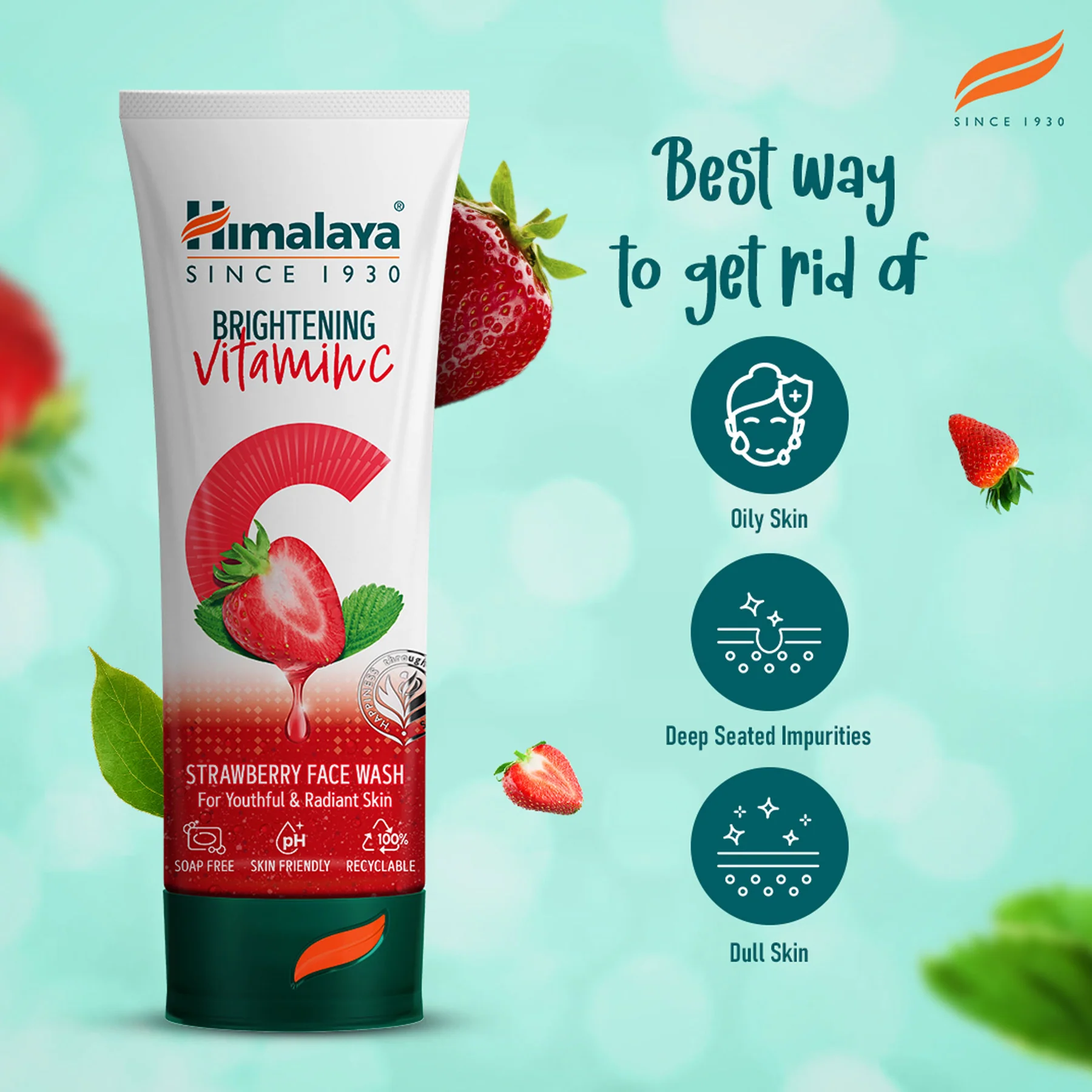 Himalaya Brightening Vitamin C Strawberry Face Wash - Image 4
